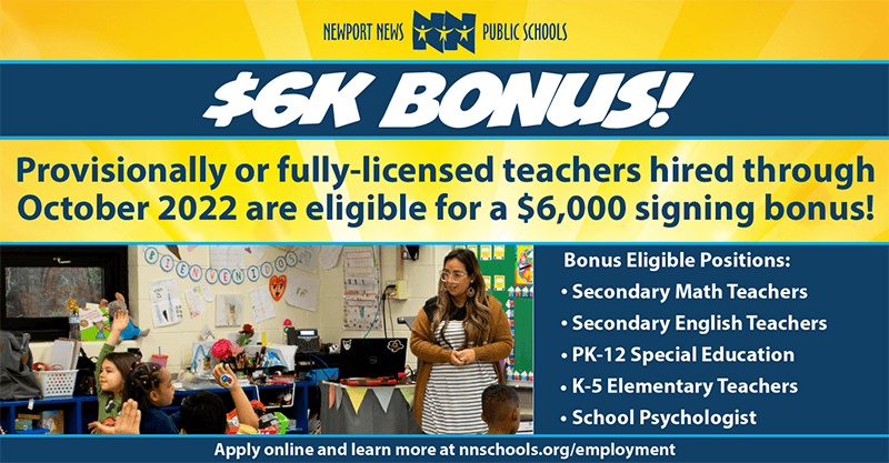 Teacher Signing Bonus