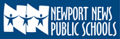 NNPS Logo, inverse blue stacked